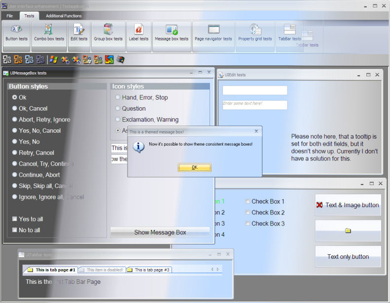 SQLWindows.UserInterface Screenshot